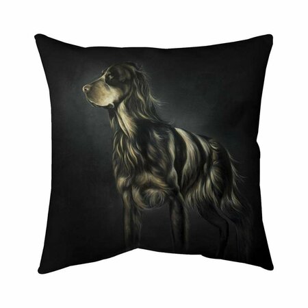 FONDO 20 x 20 in. Picard Spaniel-Double Sided Print Indoor Pillow FO2772690